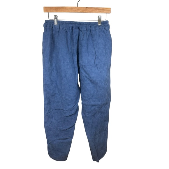 Pact Organic Cotton Double Gauze Pull-On Tapered Pant Coastal Blue Size S - Picture 5 of 9